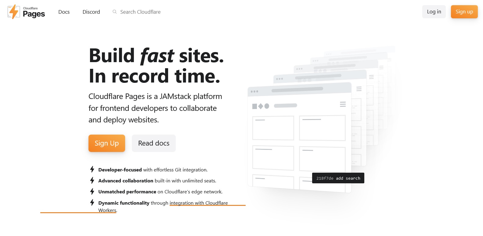 cloudflare pages homepage