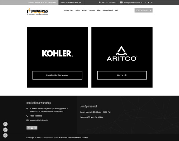 website company profile kohlerindo